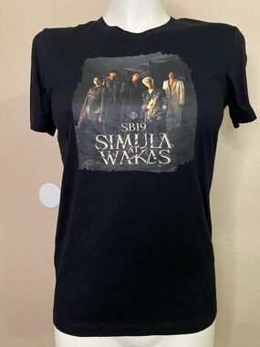 SB19 Simula at Wakas black cotton boy band concert tee S 🖤🖤